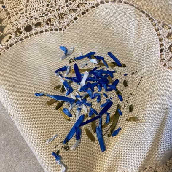 Beautiful unique tablecloth ,  size 82 cm x 82 cm hand made - Picture 4 of 4